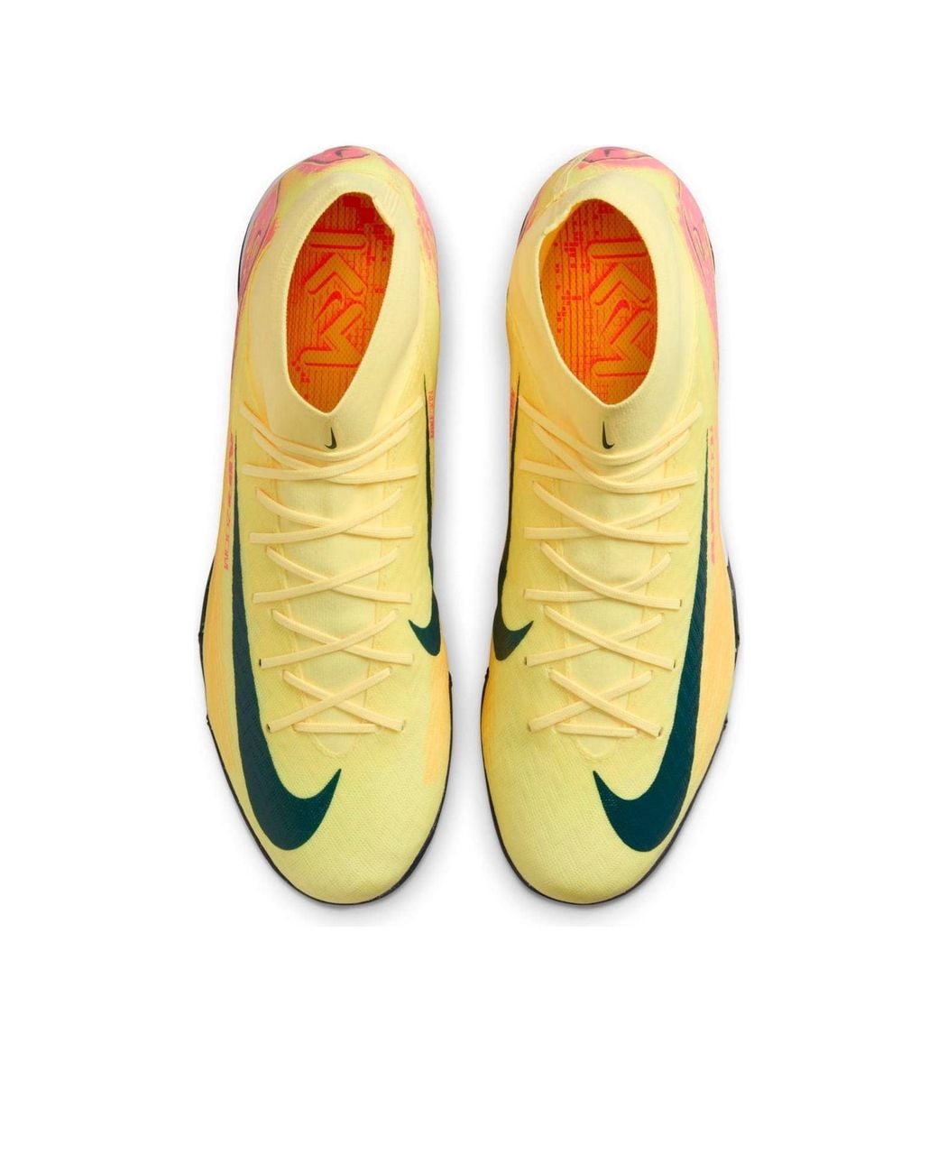 Nike Yellow Mercurial Superfly 10 Academy 'Kylian Mbappé' Turf High-Top Football Shoes for men