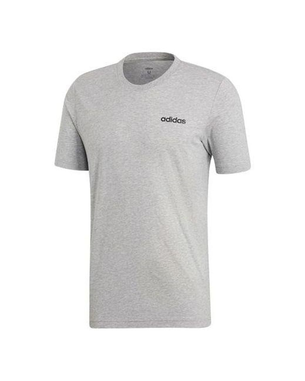 Adidas Gray E Pin Tee Sports Stylish Round Neck Short Sleeve for men