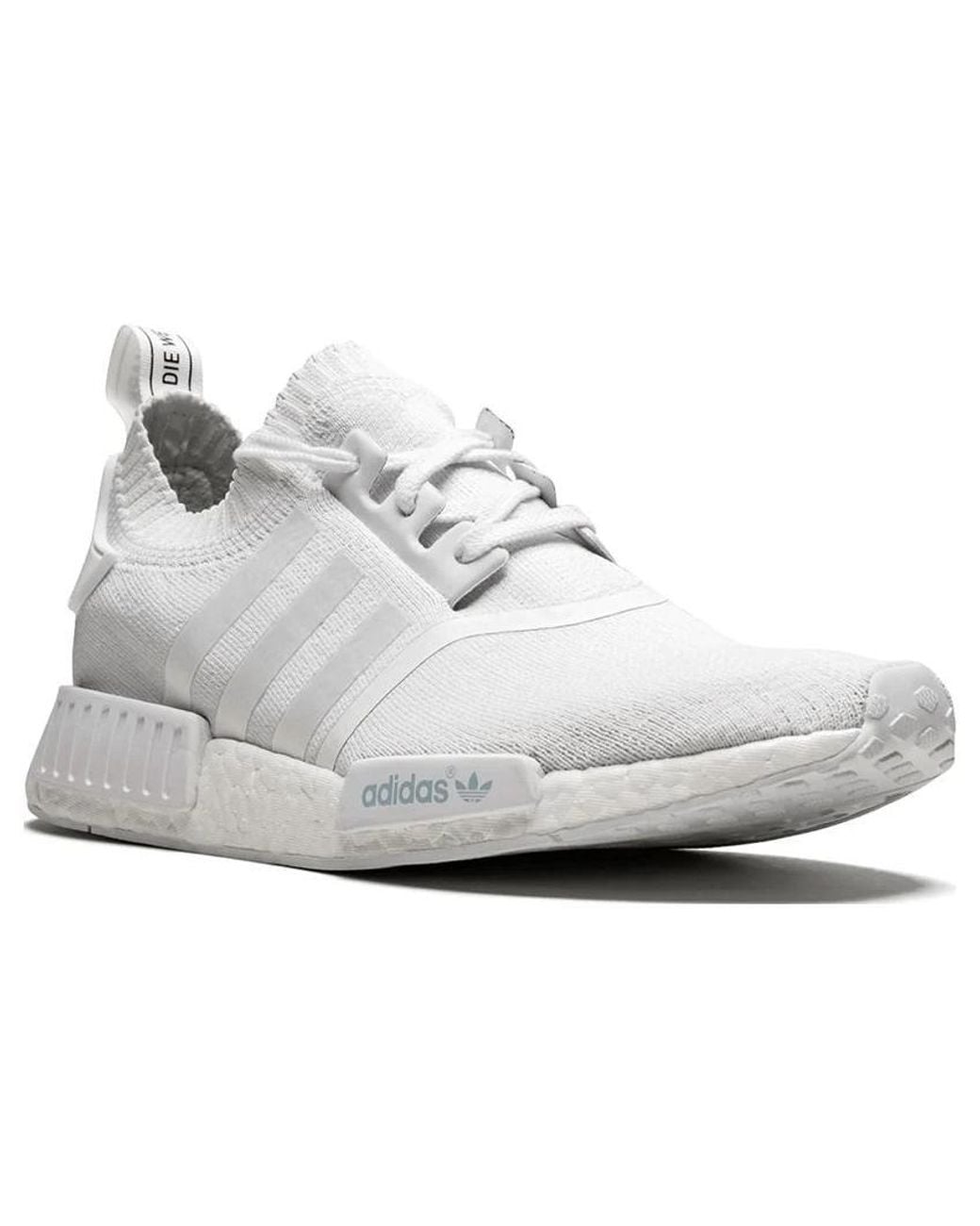 Adidas White Nmd_R1 Primeknit 'Monochrome' for men