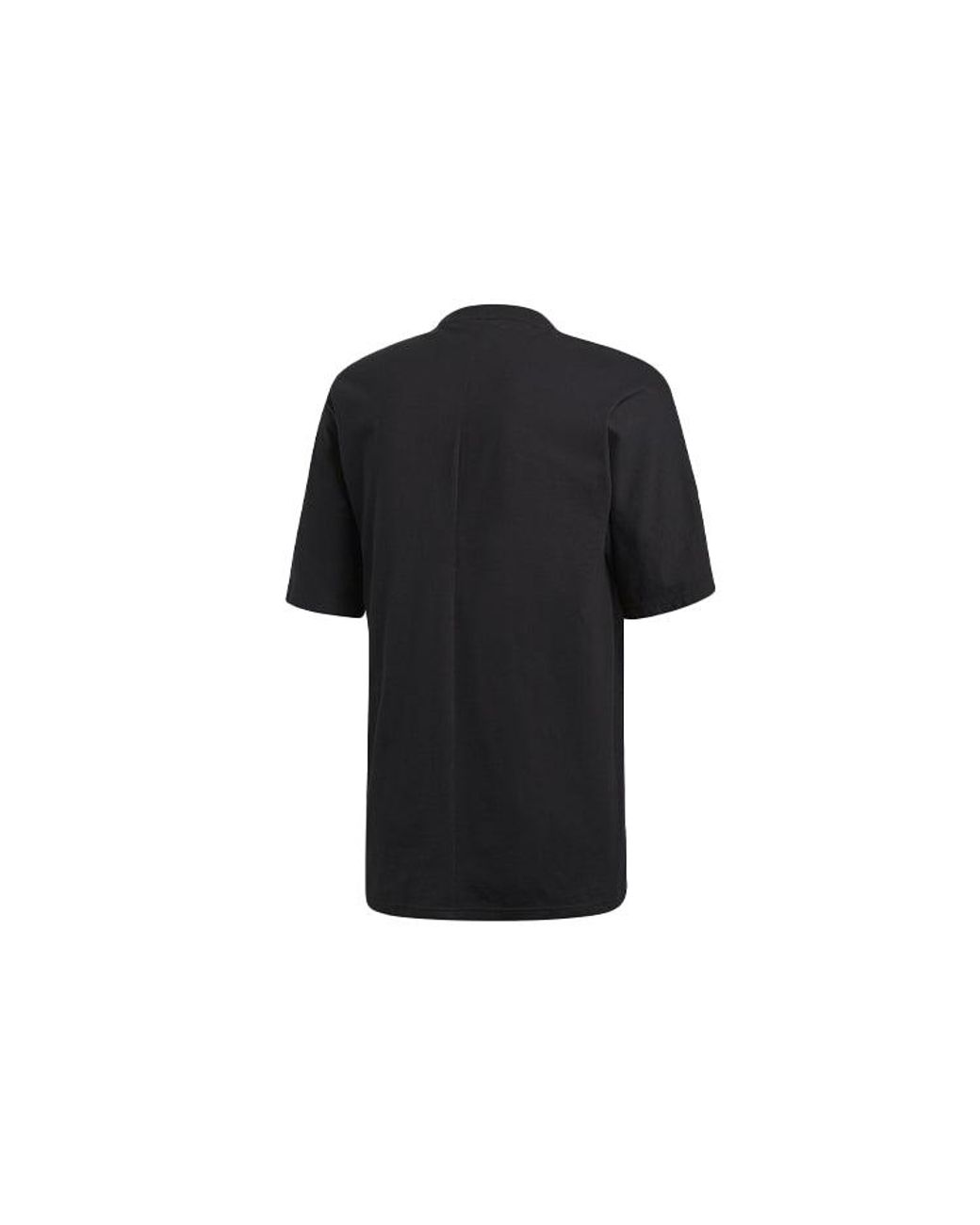 Adidas Black Originals Athleisure Casual Sports Printing Logo Alphabet Round Neck Short Sleeve for men