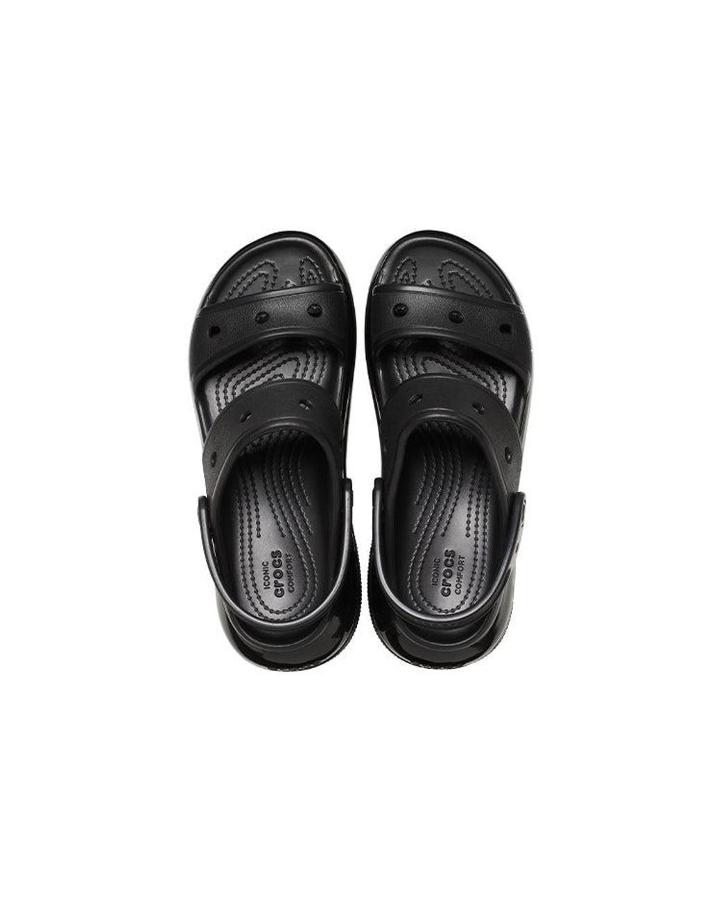 CROCSTM Black Mega Crush Sandal for men