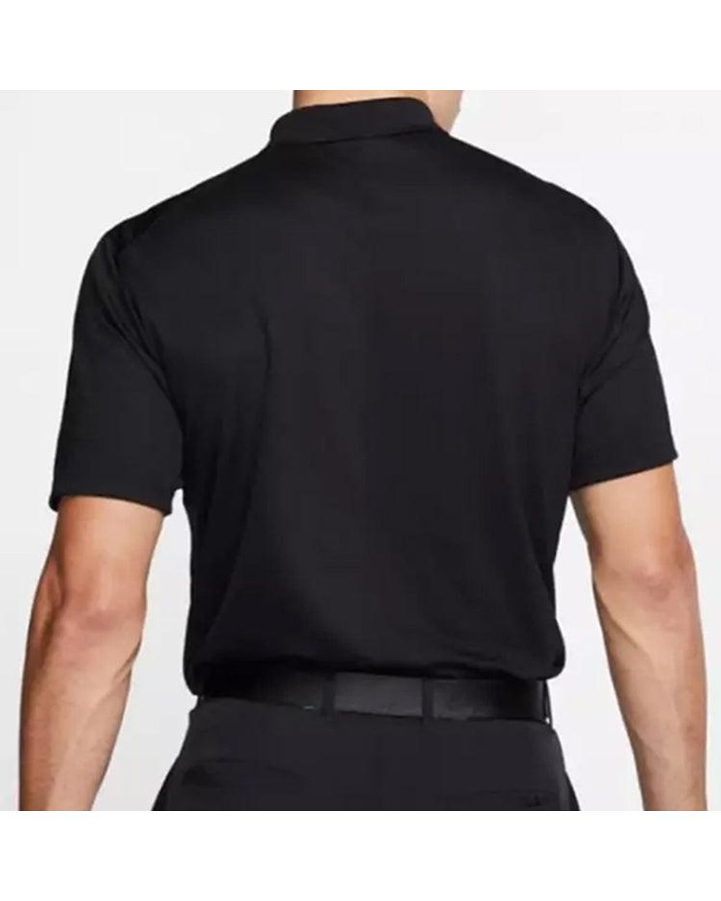 Nike Black Logo Quick Dry Breathable Sports Short Sleeve Polo Shirt for men