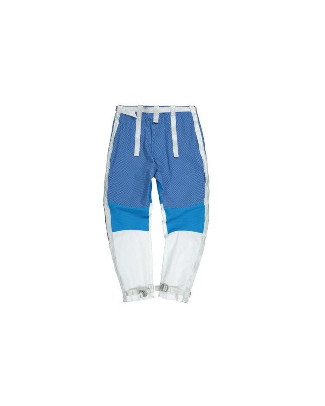 Nike Blue Ispa Series Splicing Mesh Colorblock Long Pants for men