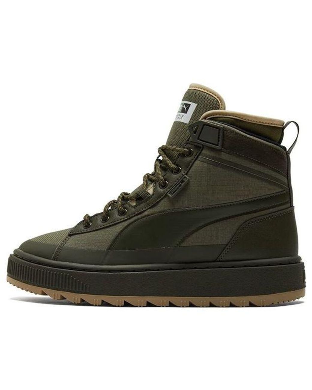 PUMA Black Suede Mid Wtr Sneakers