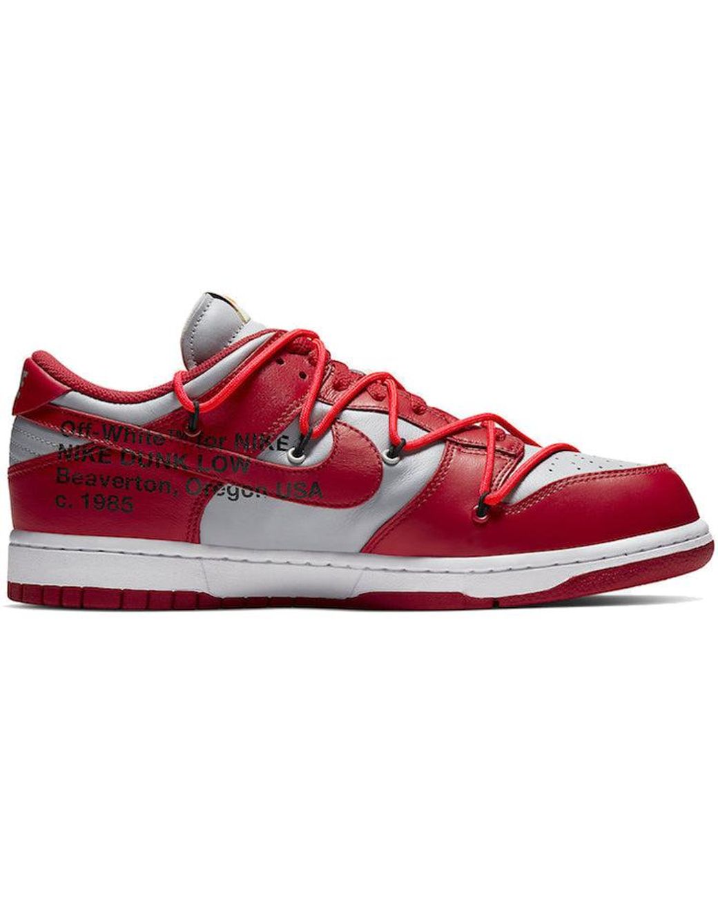 Nike Red X Off- Dunk Low 'University' for men