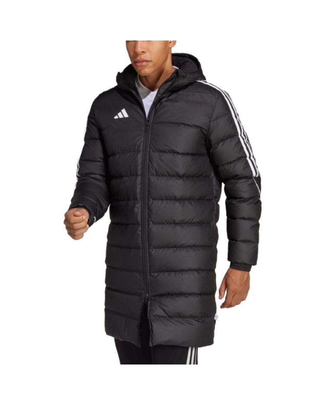 Adidas Black Tiro 23 League Long Down Jacket for men