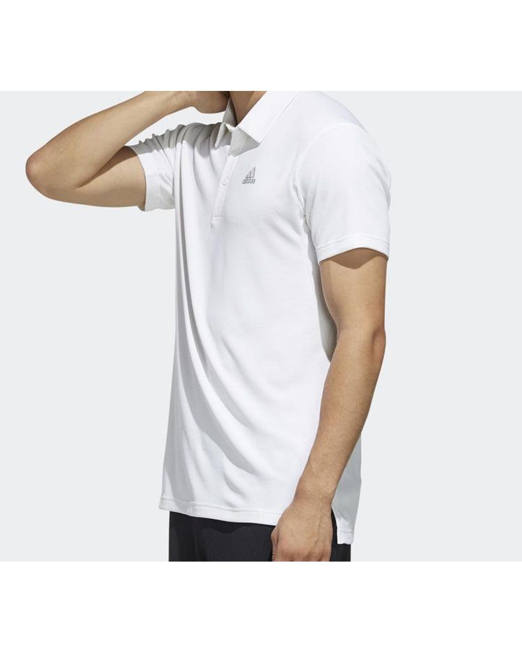 Adidas White Originals Casual Sports Short Sleeve Polo Shirt for men