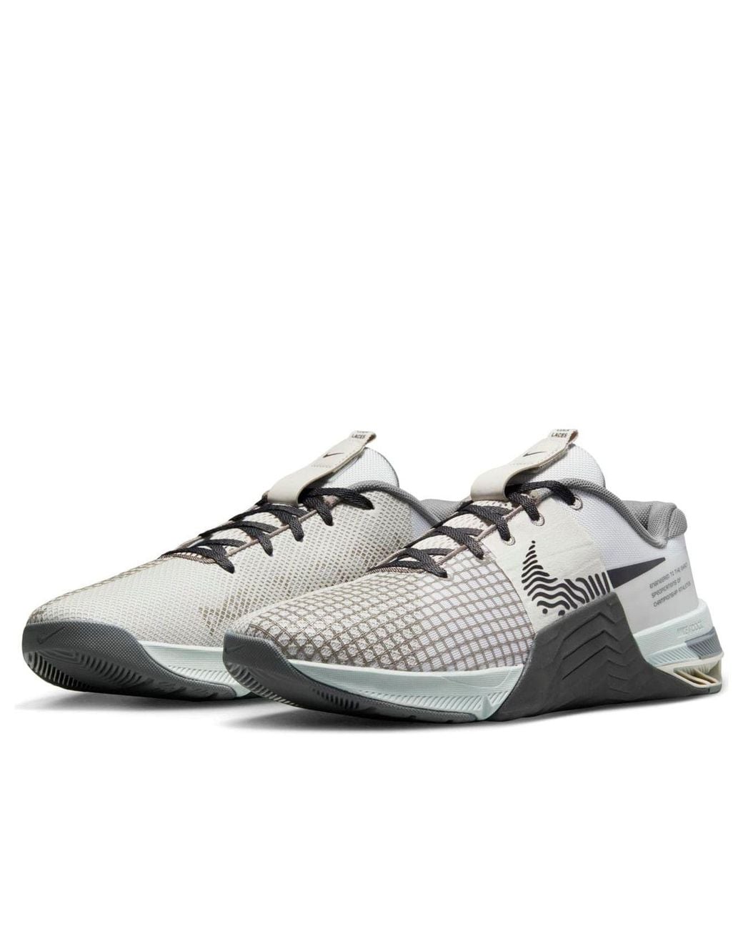 Nike White Metcon 8 'Photon Dust Anthracite' for men
