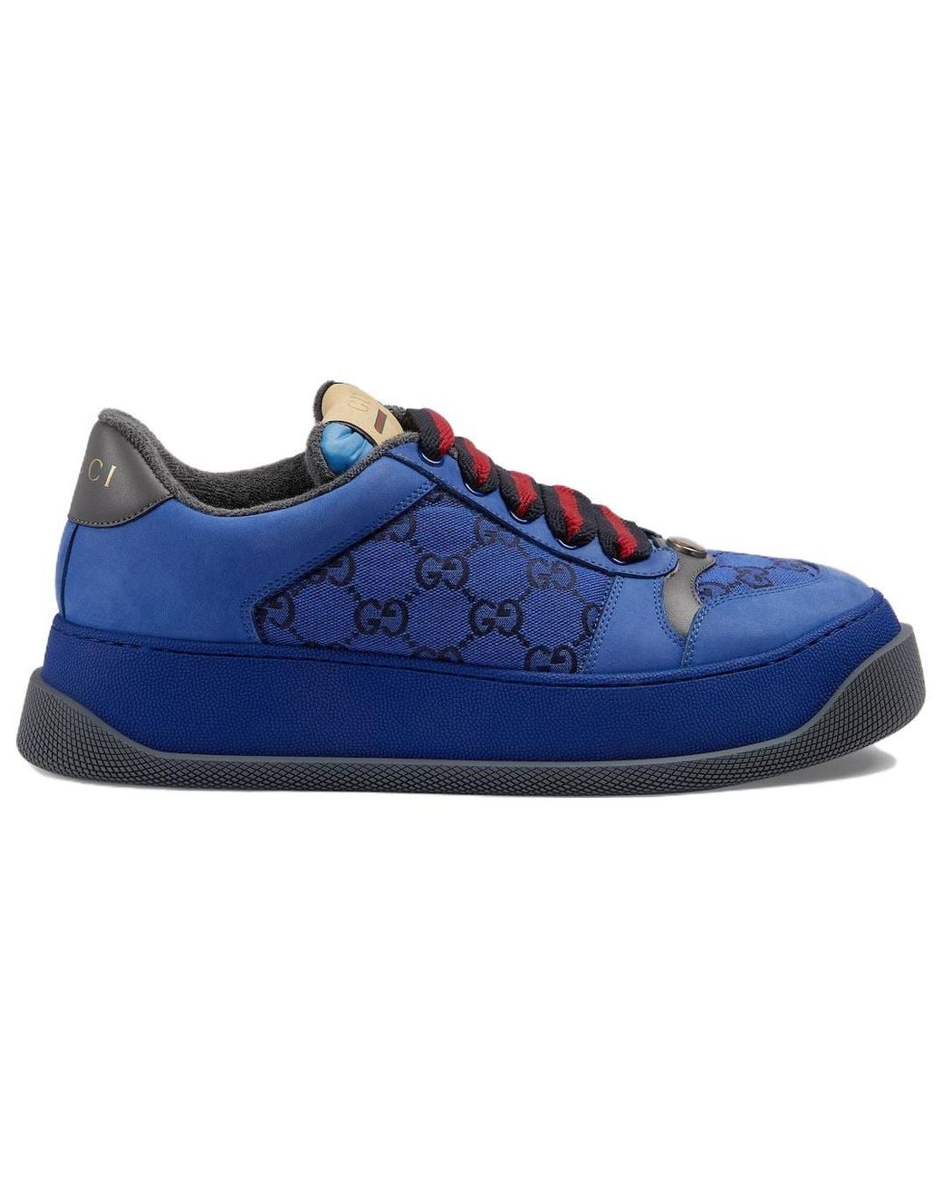 Gucci Blue Screener Gg Sneakers for men