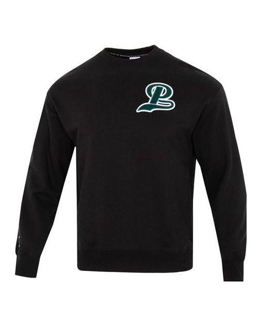 PUMA Black Team Crew Logo Sweatshirt for men