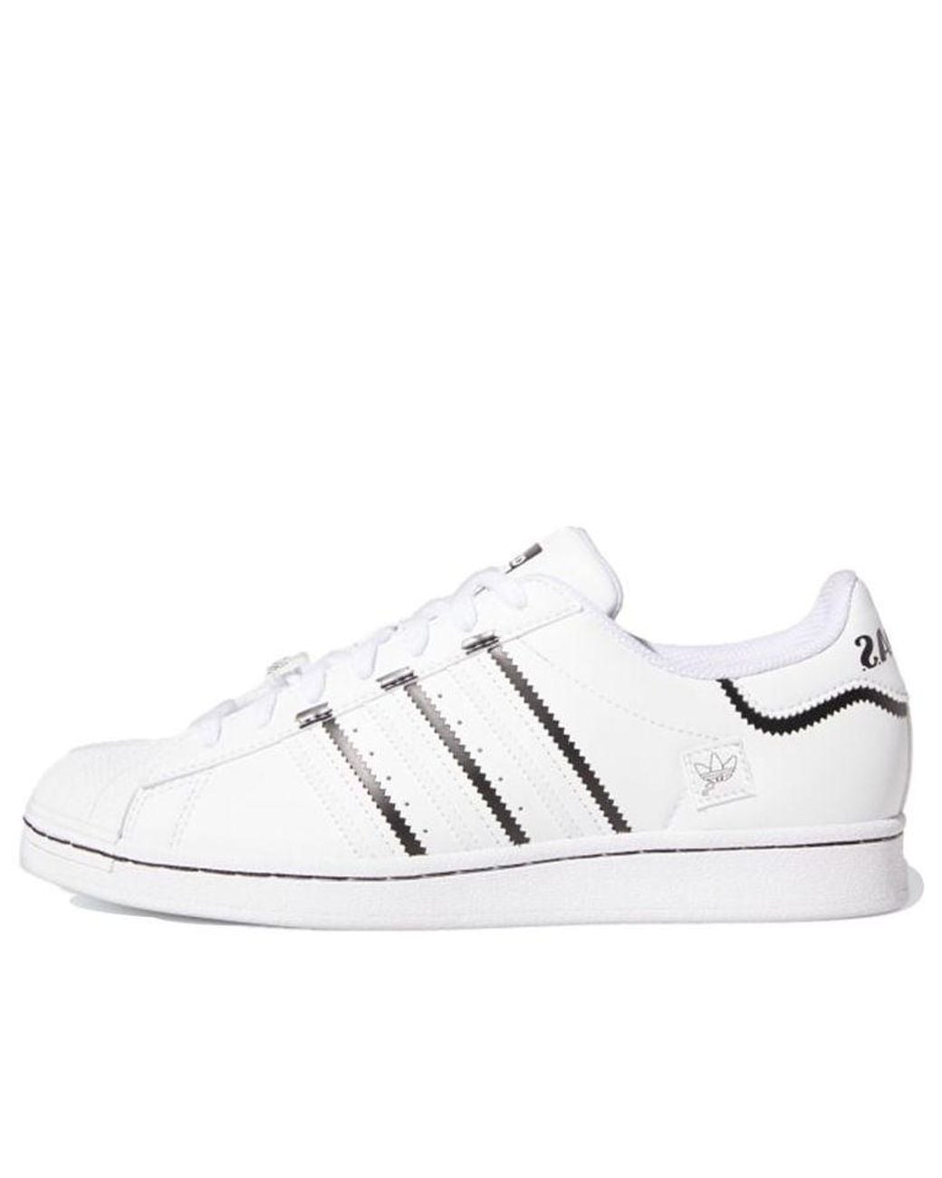 Adidas White Superstar 'Thin Stripes' for men
