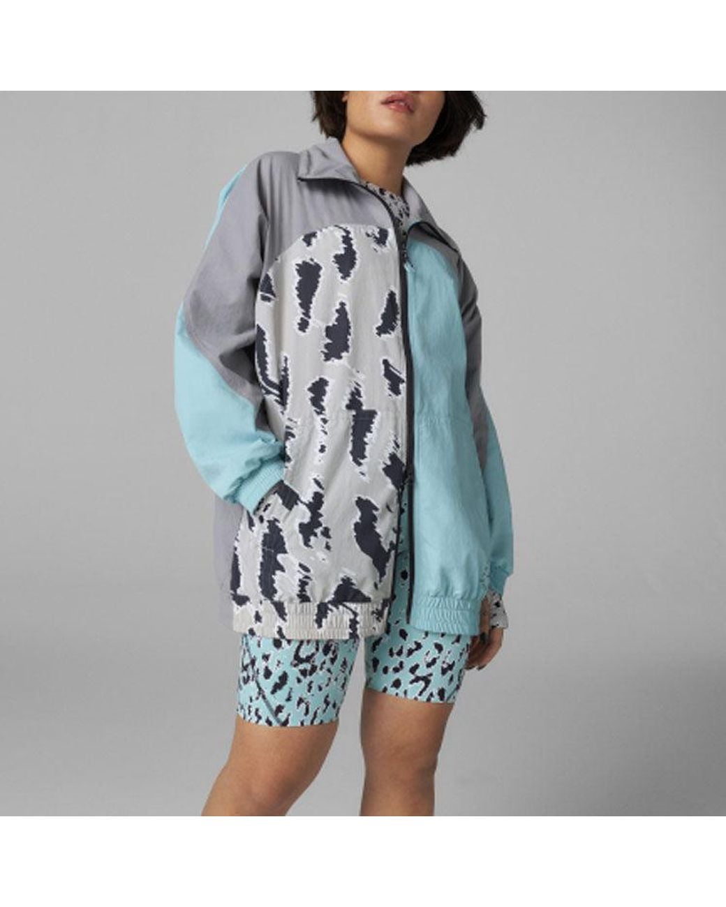 Adidas Blue (Wmns) Sports Jacket Long Sleeves