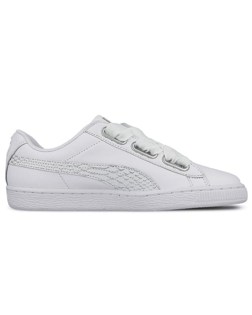 PUMA White (Wmns) Basket Heart Oceanaire Leisure Board Shoes