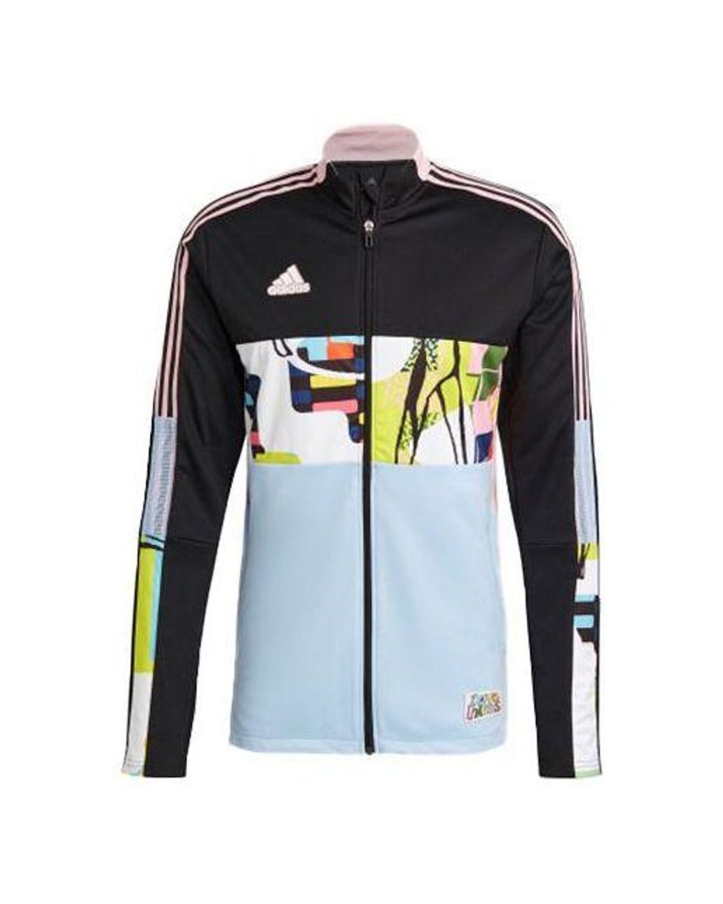 Adidas Blue Colorblock Soccer/Football Sports Jacket for men