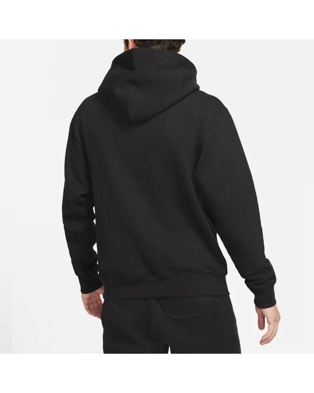 Nike Blue Logo Fleece Pullover Hoodie for men
