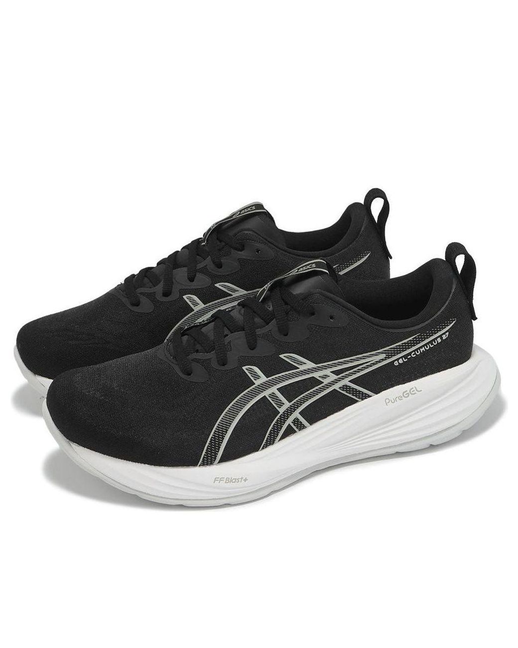 Asics Black Gel-Cumulus 27 Extra Wide Concrete' for men