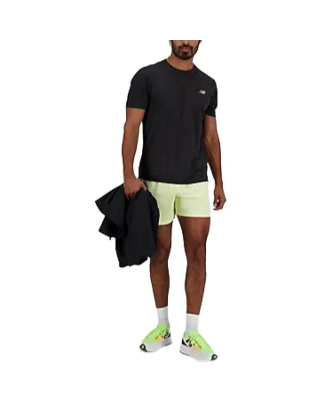 New Balance Green Rc Short 5" 'Spotlight' for men
