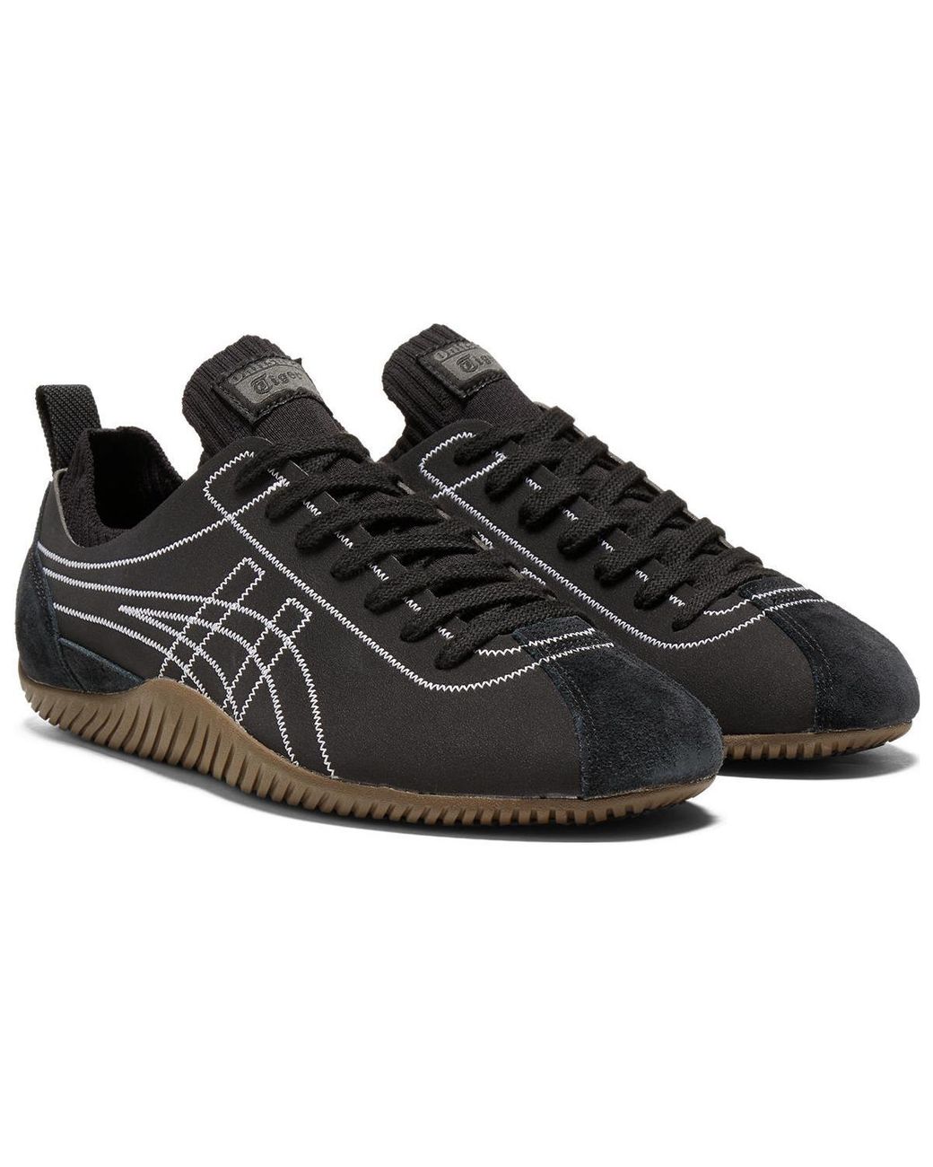 Onitsuka Tiger Black Sclaw Shoes 'Dark Gum' for men