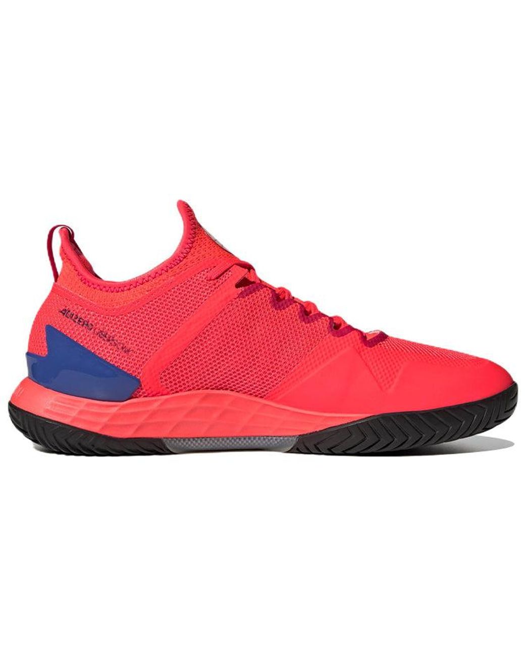 Adidas Red Adizero Ubersonic 4 Tennis Shoes 'Solar Lucid' for men
