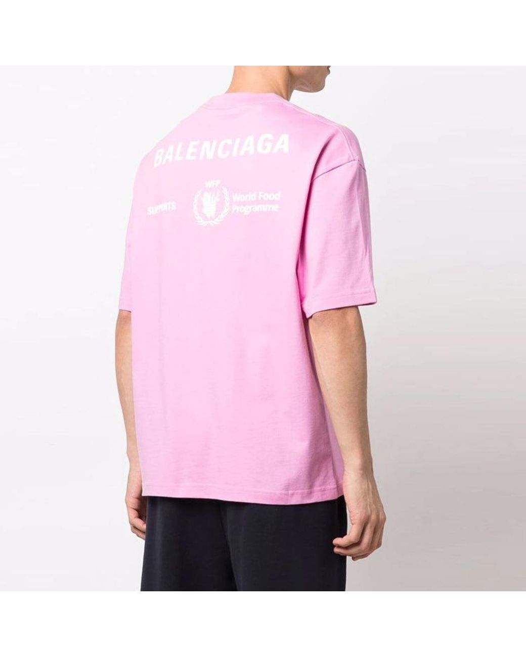 Balenciaga X Wfp T-Shirt Medium Fit in Pink for Men | Lyst UK