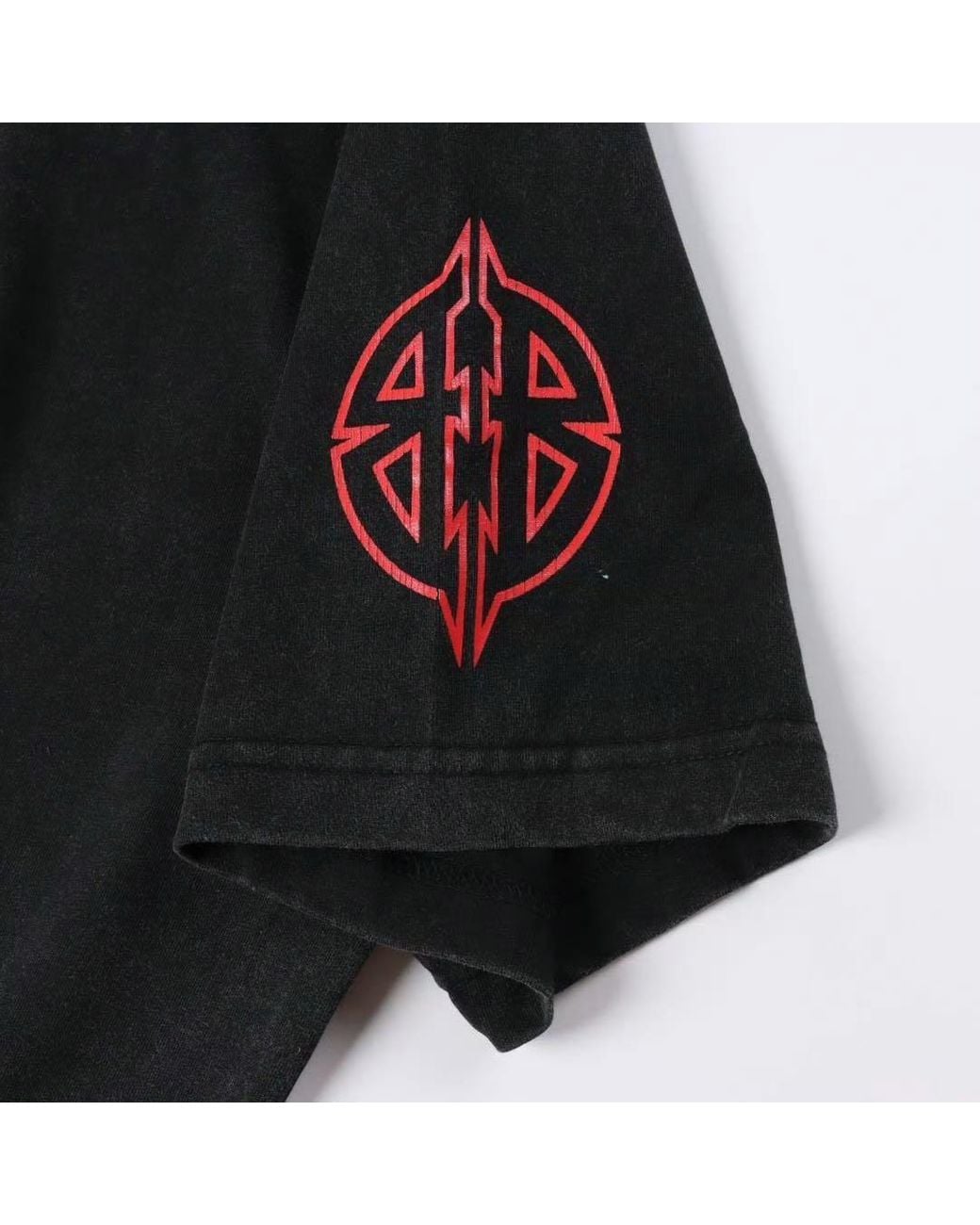 Balenciaga Black Metal Bb Stencil T-Shirt for men