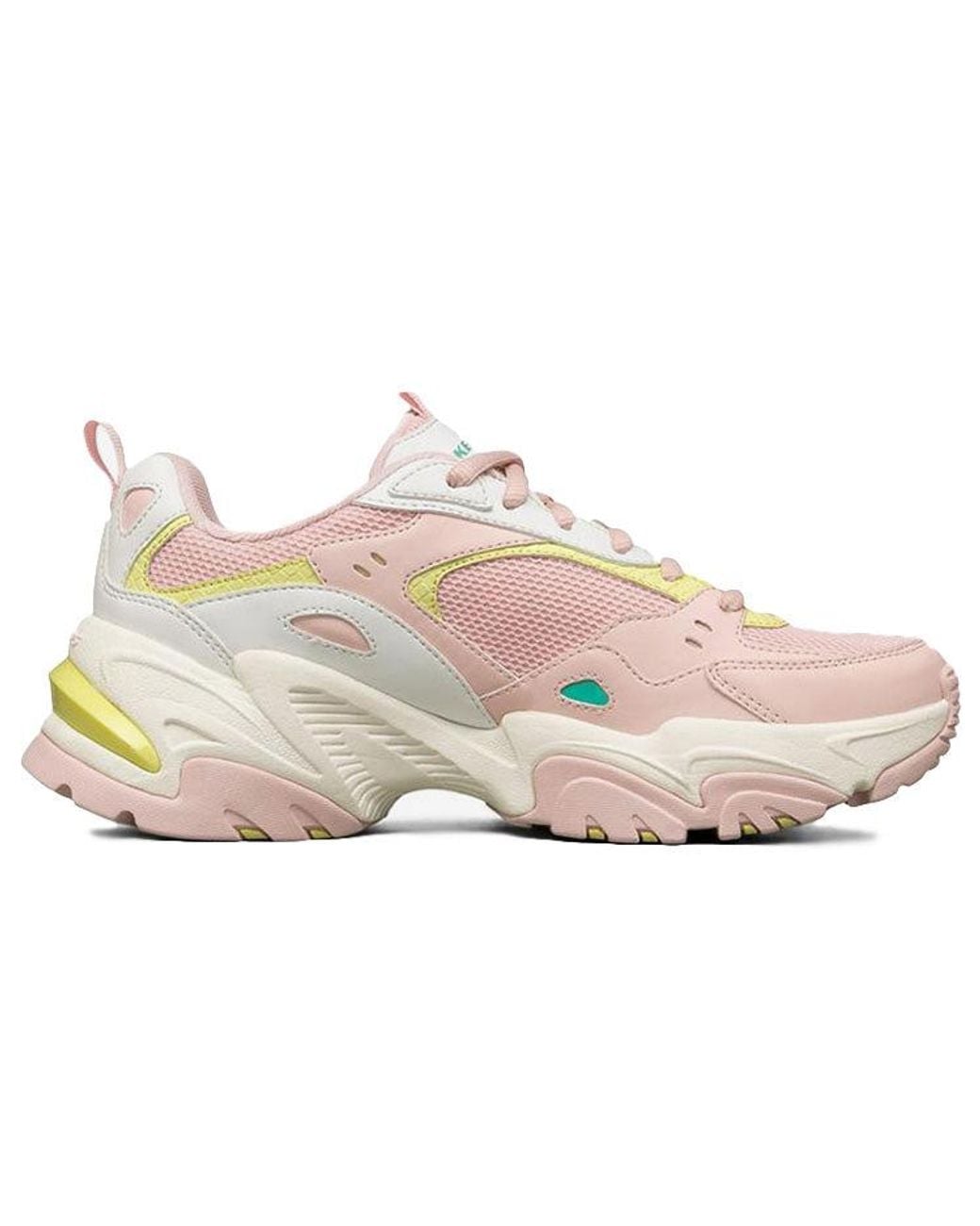 Skechers White (Wmns) Stamina V2 Low Top Running Shoes