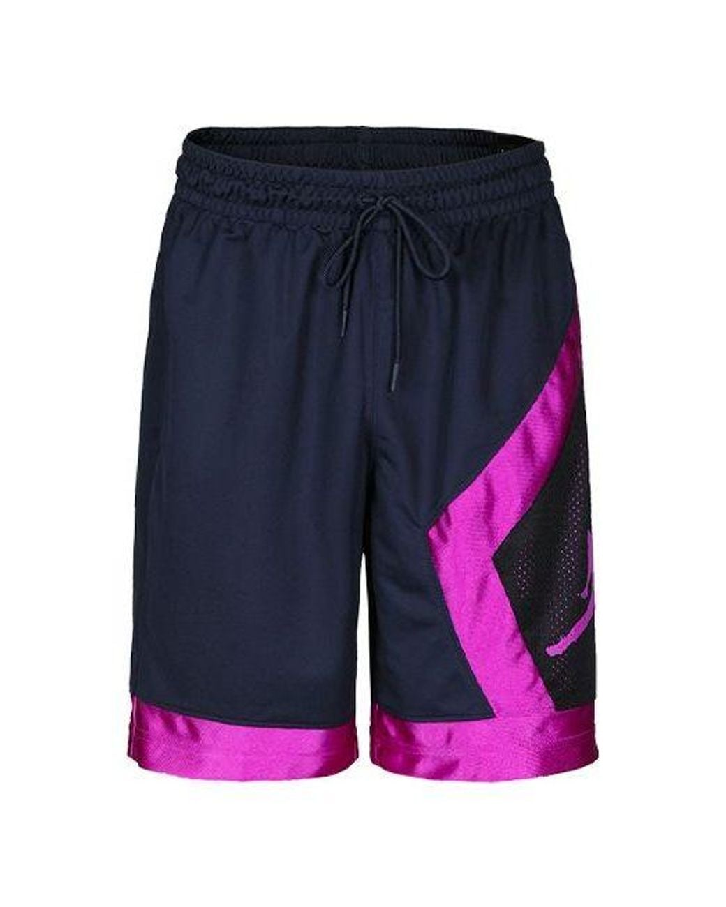 Nike Blue Jumpman Diamond Quick Dry Mesh Splicing Basketball Shorts for men