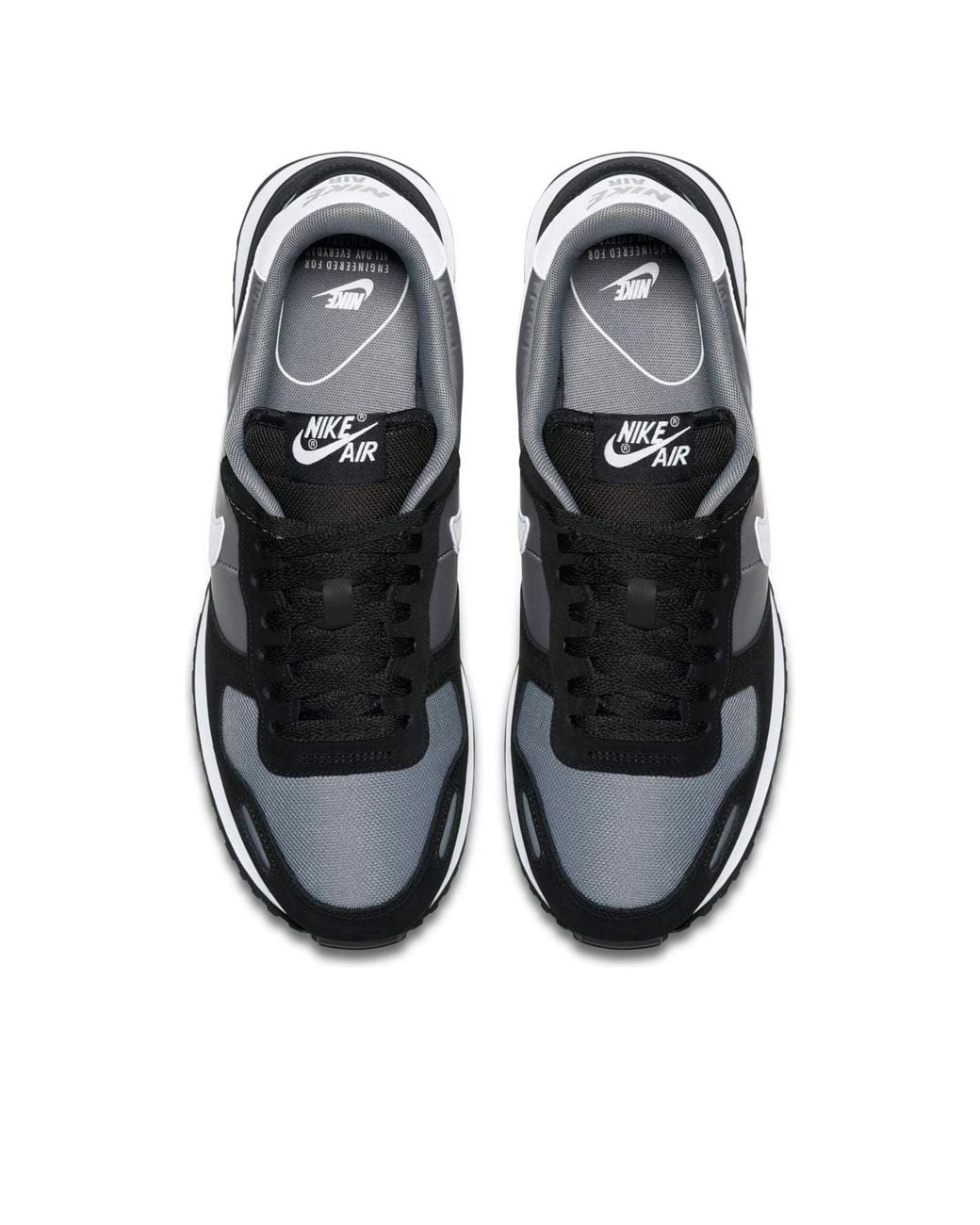 nike black & white air vortex trainers