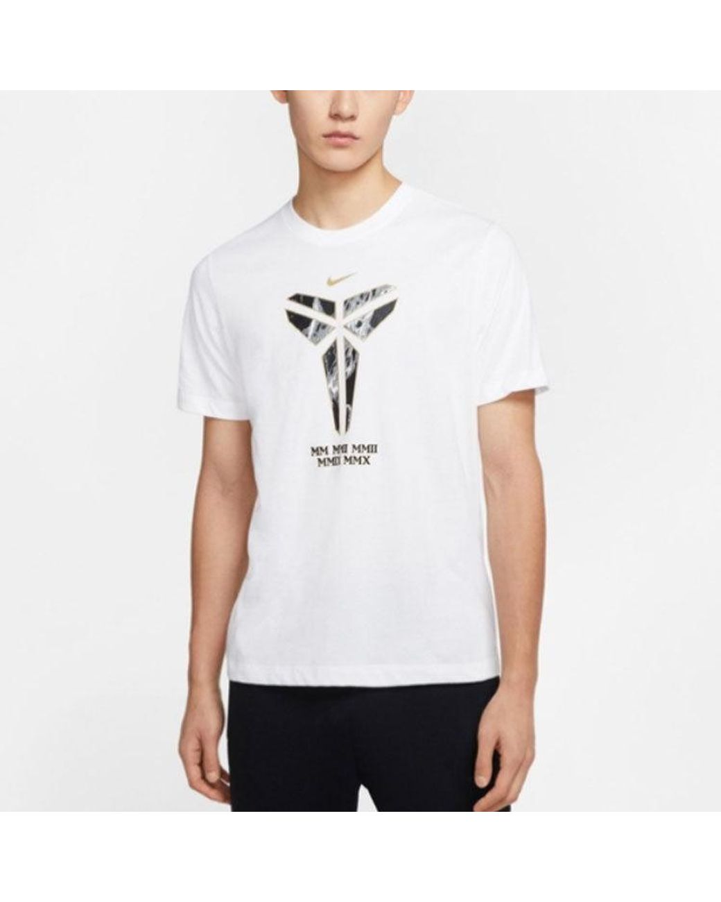 Nike Blue Logo Printing Round Neck Pullover Casual Short Sleeve for men
