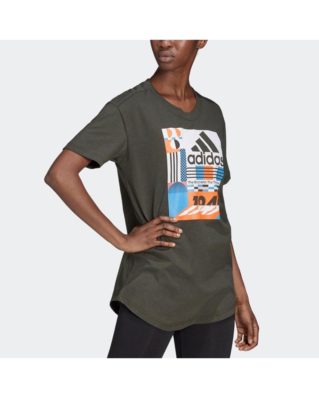 Adidas Gray (Wmns) Sports Round-Neck