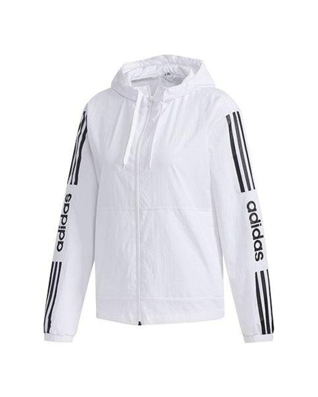 Adidas Blue (Wmns) Neo Printing Hooded Jacket