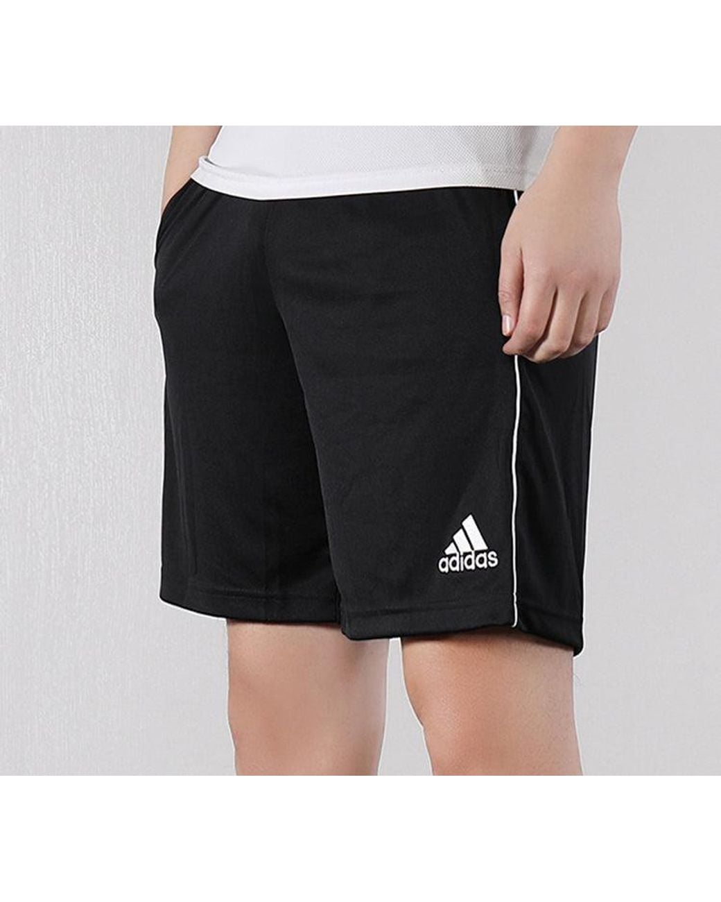 Adidas Black Core18 Tr Sho Knit Sports Shorts for men