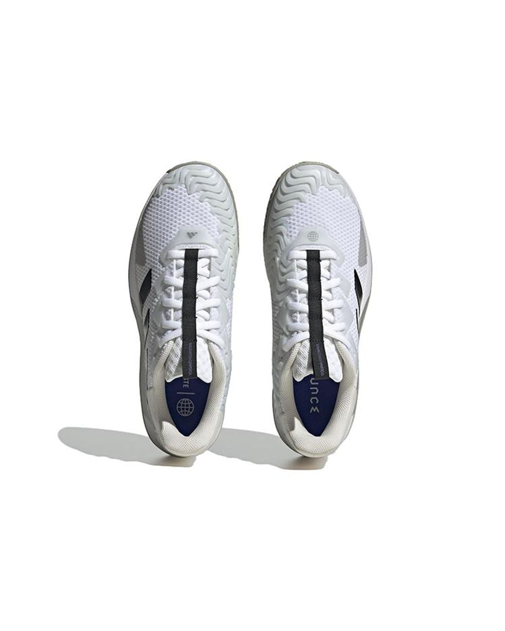Adidas White Solematch Control Tennis Shoes Lucid' for men