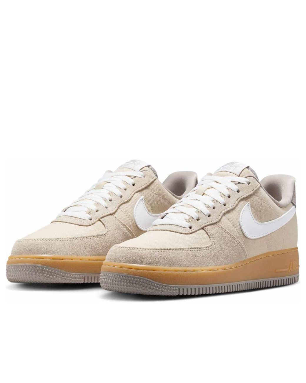 Nike White (Wmns) Air Force 1 '07 'Light Khaki Gum'