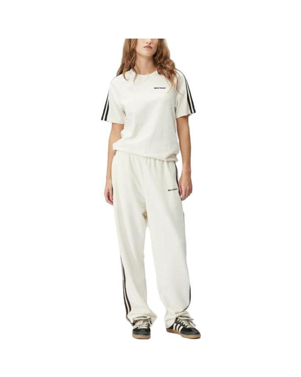 Adidas White X Statement Track Suit Pants 'Chalk' for men