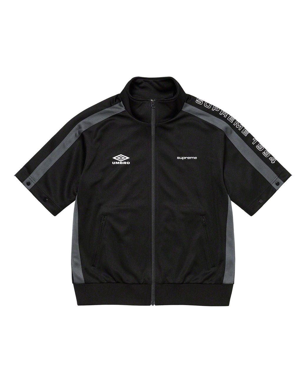 Supreme Black X Umbro Snap Sleeve Jacket for men