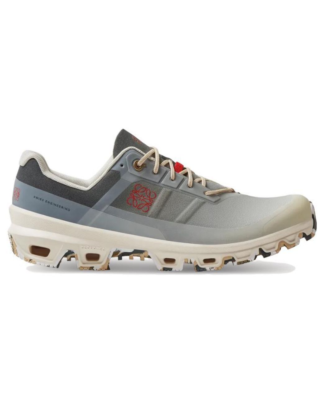 On Shoes Gray X Loewe Cloudventure 'Gradient Khaki' for men