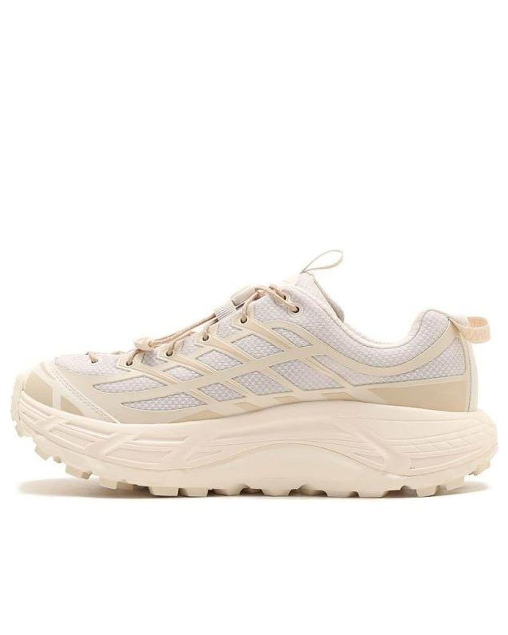 Hoka One One White Mafate Three 2 Sneaker 'Eggnog'