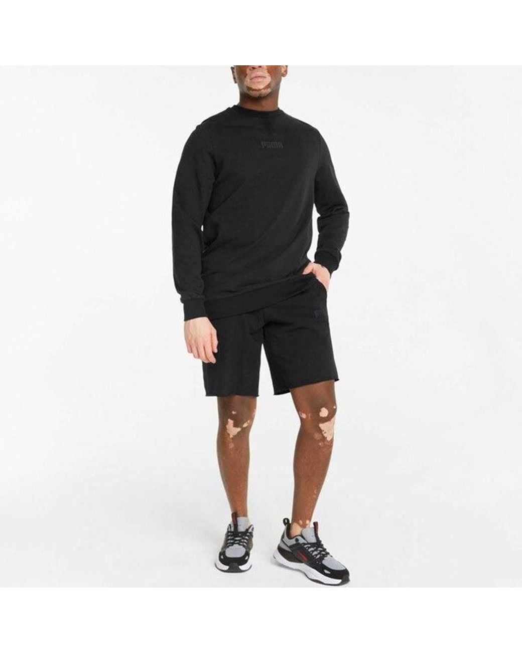 PUMA Black Long Sleeve Active Wear Sweater for men