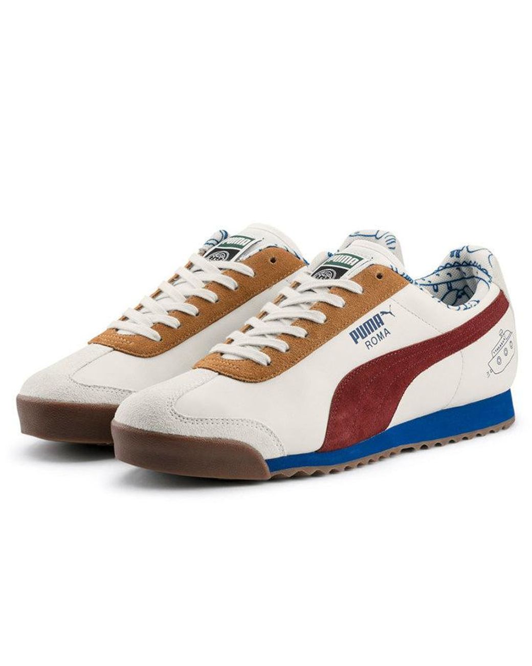 PUMA White Tyakasha Roma Crimson' for men