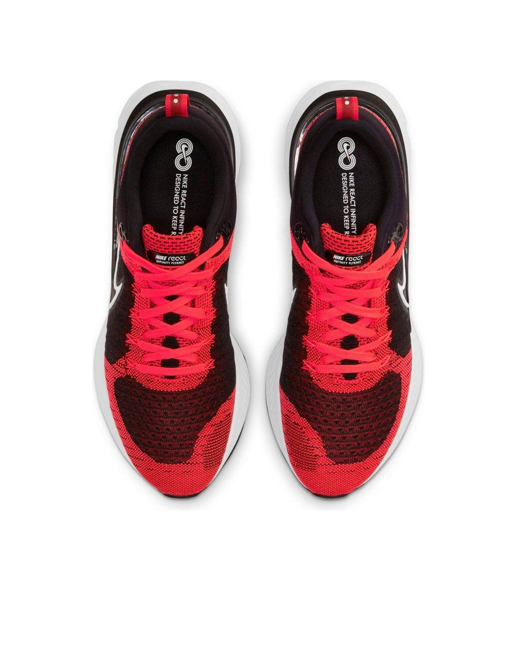 Nike Red React Infinity Run Flyknit 2 'Bright Crimson' for men