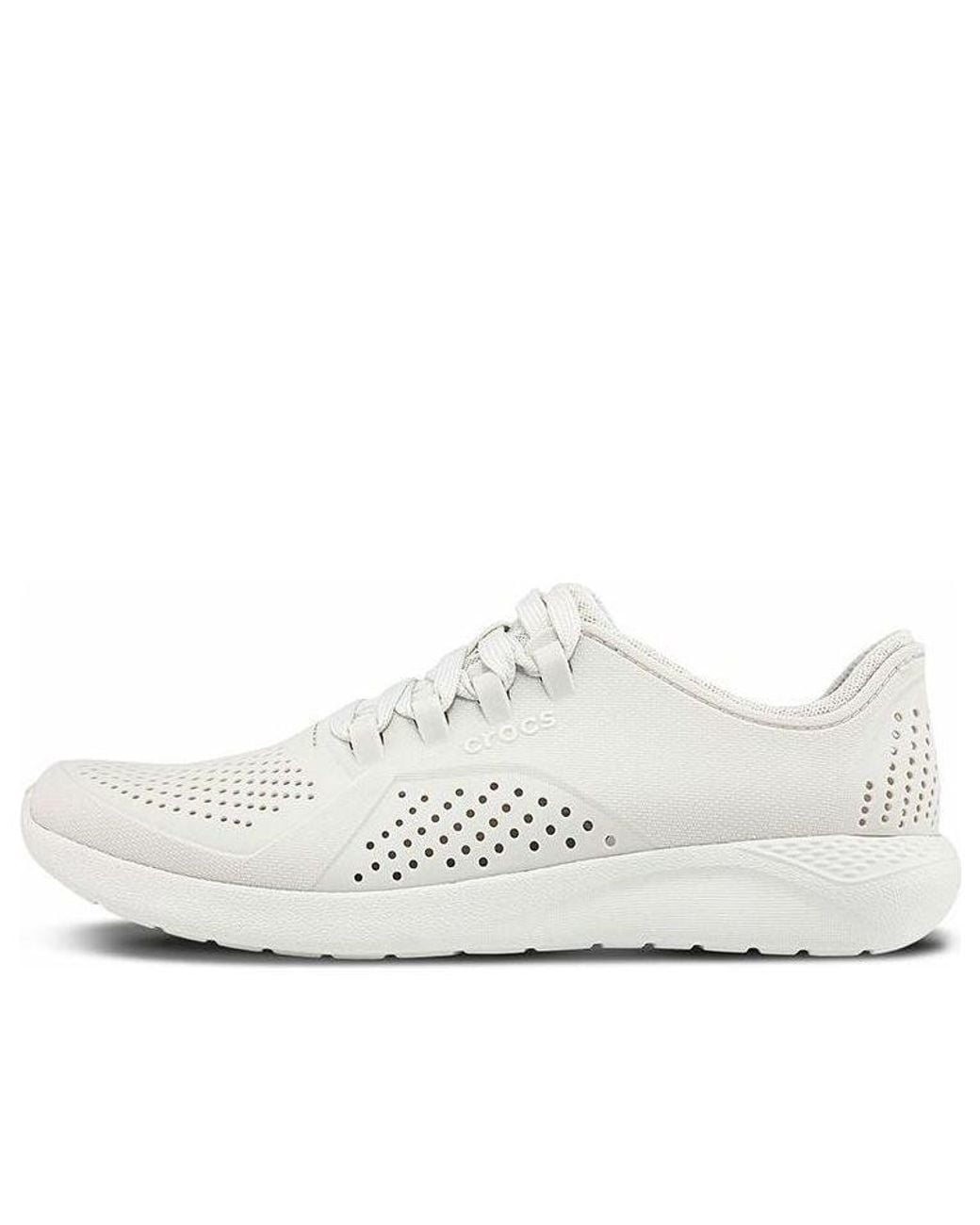 CROCSTM White Literide Shoes 'Triple Whtie' for men