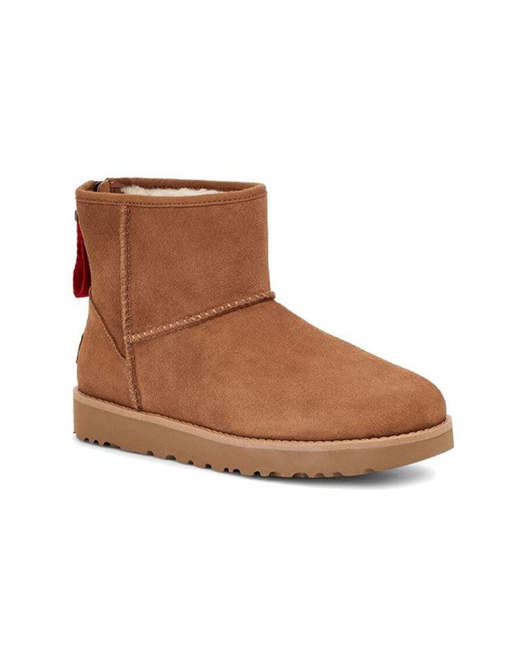Ugg Brown Classic Mini Logo Zip