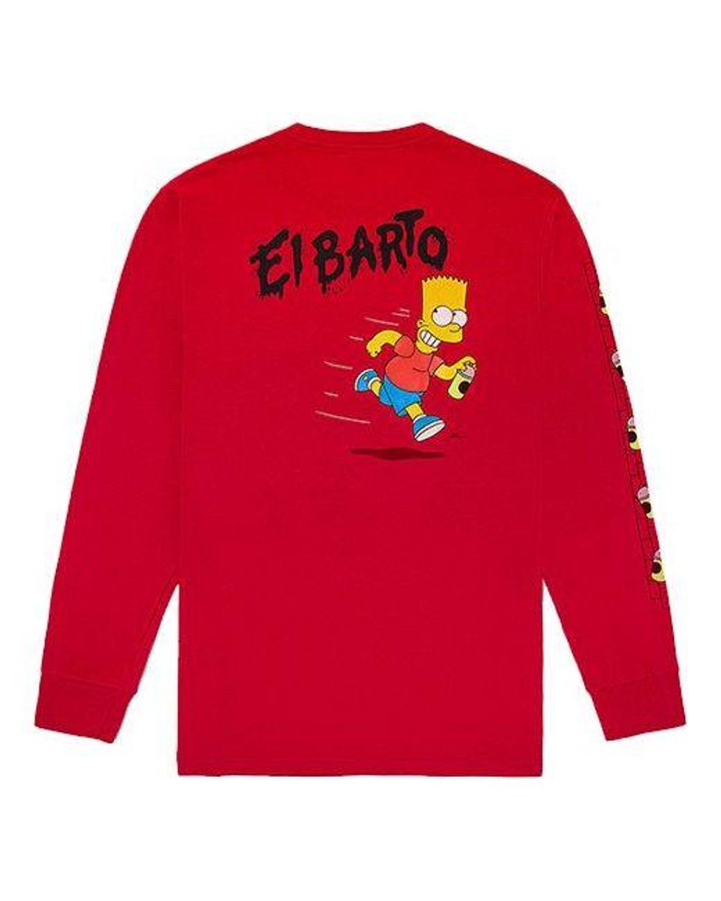 Vans Red Simpson Crossover Long Sleeves for men