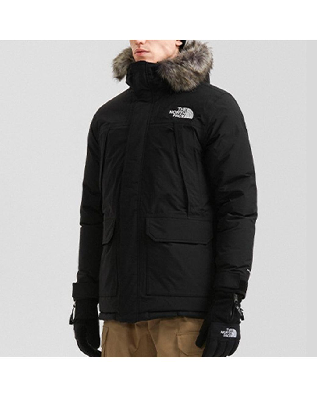 The North Face Black Mcmurdo Parka Coat for men