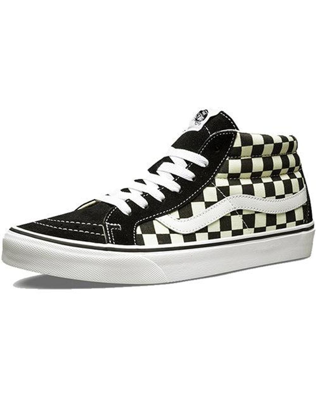 Vans Black Sk8-Mid Reissue 'Checkerboard' for men