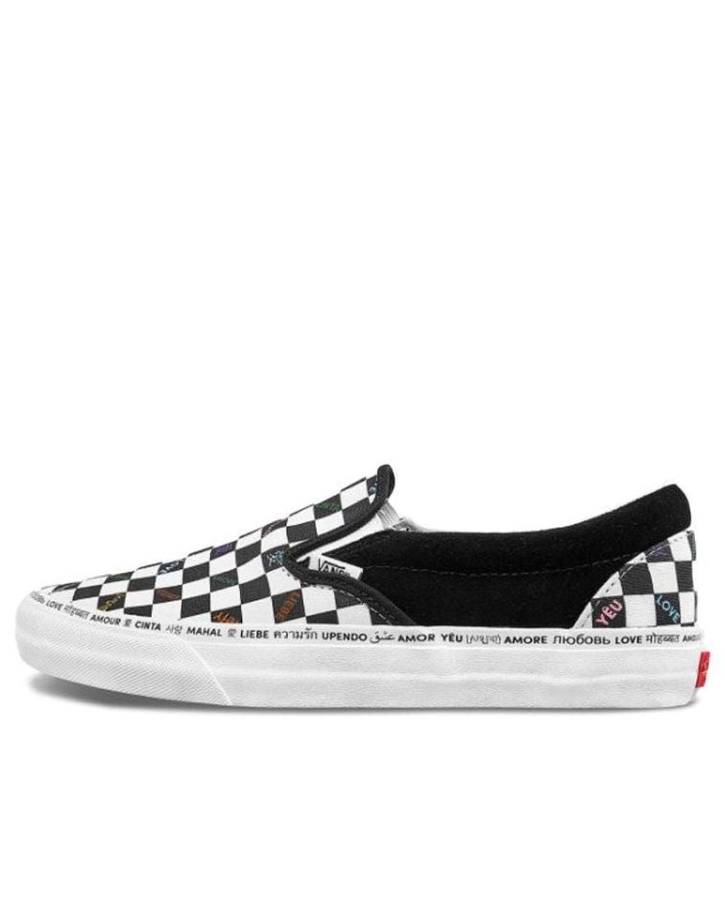 Vans Black Classic Slip-On Vlt Lx 'The Love Pack for men