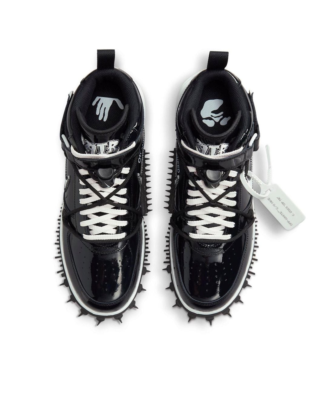 Nike Black Air Force 1 Mid "Off for men