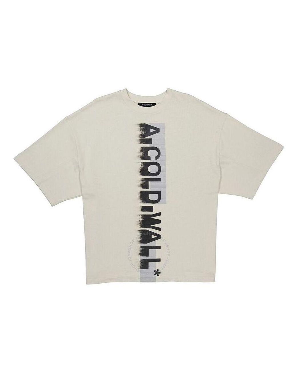 A_COLD_WALL* White Brushed Logo T-Shirt for men