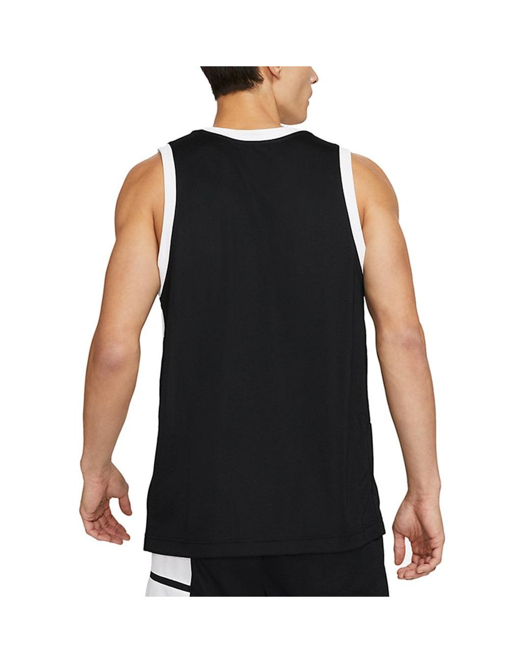 Nike Black Large Logo Printing Sports Basketball Jersey/Vest for men